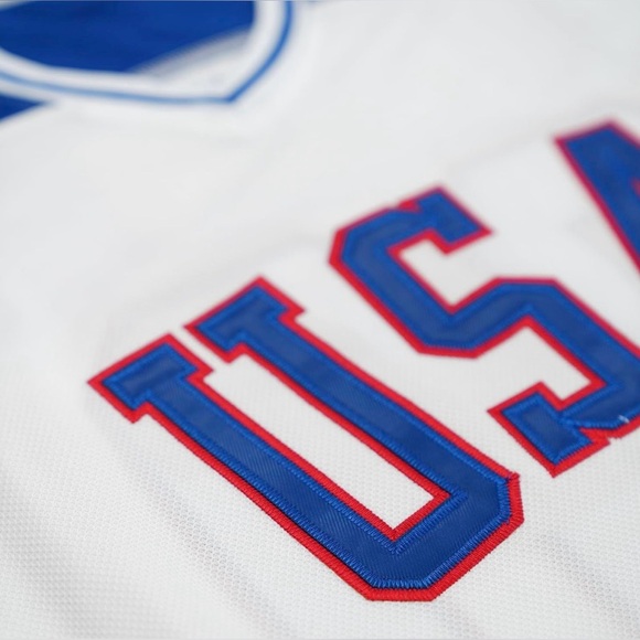 Men’s XXL Mike Eruzione #21 1980 Olympics Team USA Hockey Jersey Miracle On Ice - Picture 3 of 7